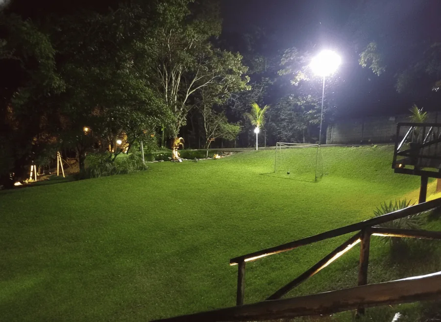Depois: Área iluminada
